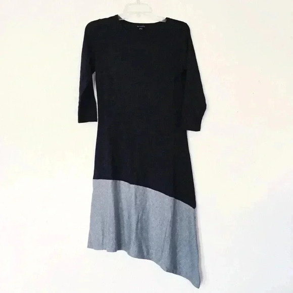 H By Halston Asymmetrical Wool Blend Dress - Picture 2 of 7